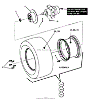 DRIVE TIRE &amp; WHEEL ASSEMBLY