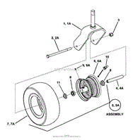 CASTER WHEEL ASSEMBLY