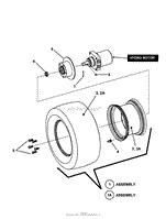 DRIVE TIRE &amp; WHEEL ASSEMBLY