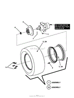 DRIVE TIRE &amp; WHEEL ASSEMBLY