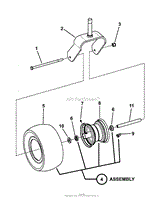 CASTER WHEEL ASSEMBLY