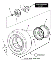 DRIVE TIRE &amp; WHEEL ASSEMBLY