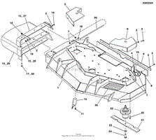 52&quot; Mower Deck - Housing, Covers, Spindles, &amp; Blades