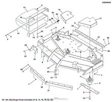 48&quot; &amp; 52&quot; Mower Deck - Housing, Covers, Spindles &amp; Blades