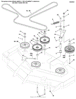 48&quot; &amp; 52&quot; Mower Deck - Pulleys, Belts &amp; Idler Arm