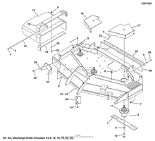 48&quot; Mower Deck - Housing, Covers, Spindles &amp; Blades