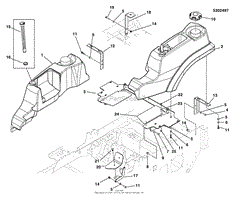 Fuel Tank &amp; Mount Group (Double Tank)