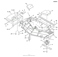 52&quot; Mower Deck Group - Housing, Covers, Spindles &amp; Blades