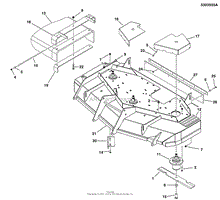 48&quot; Mower Deck Group - Housing, Covers, Spindles &amp; Blades