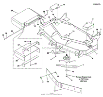 52&quot; Mower Deck - Housing, Covers, Spindles &amp; Blades Side Discharge Export