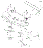 52&quot; Mower Deck - Housing, Covers, Spindles &amp; Blades Rear Discharge