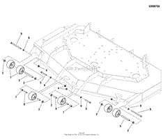 61&quot; Mower Deck - Rollers &amp; Casters