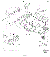 61&quot; Mower Deck - Housing, Covers, Spindles &amp; Blades