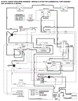 Electrical Schematic - Cranking Circuit - B&amp;S Commercial Turf S/N: 2016950123 &amp; Above