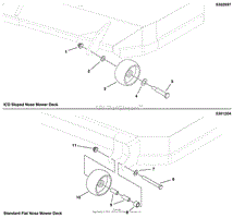 48&quot; Mower Deck - Rollers