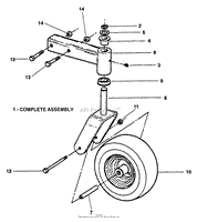 Front Caster Assembly