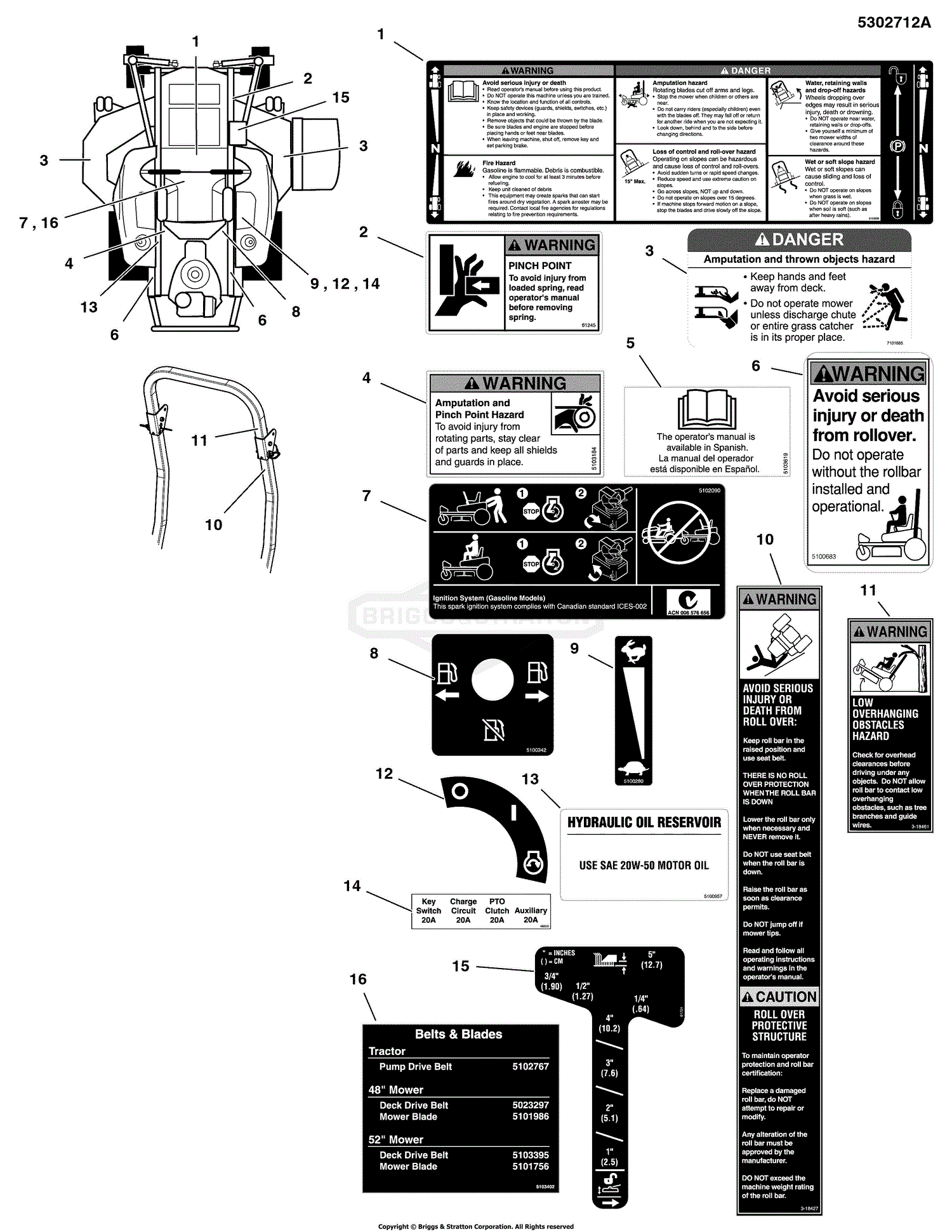 Snapper Pro 5900574 - S150XTB2852, 52