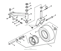 Caster, Wheel &amp; Tire Assembly