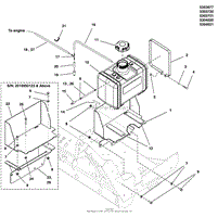 Fuel Tank &amp; Mount, Fuel Supply, and EVAP Group (No Canister)