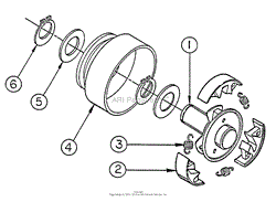 Clutch - 1&quot; Bore - 8 HP Engines (Late Models)