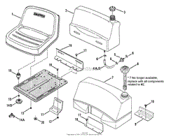 Fuel Tank &amp; Operator`s Seat