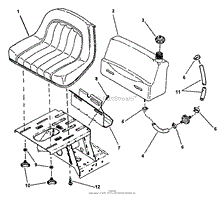 Fuel Tank &amp; Operators Seat