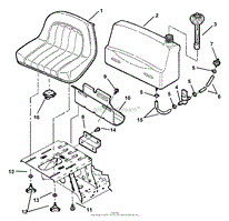 Fuel Tank &amp; Operator`s Seat