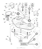 46&quot; &amp; 52&quot; Mower Deck - Housing, Arbor &amp; Blades Group