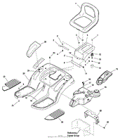 Seat Deck &amp; Fuel Tank Group