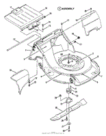 Engine, Cutting Deck, Blade