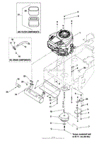 Engine &amp; PTO Group - 24 HP Briggs &amp; Stratton