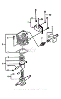 Assembly 1 - Engine / Cylinder, Piston, Crankshaft