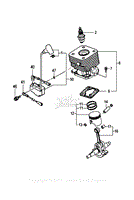 Assembly 1 - Cylinder, Piston, Crankshaft, Ignition