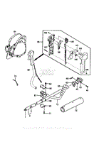 Assembly 8 - Throttle Lever, Handle, Drive Shaft