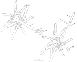 RH TINE WHEEL ASSEMBLY NO. 116-6738