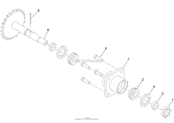 AXLE AND BEARING ASSEMBLY NO. 116-9545