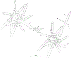 RH TINE WHEEL ASSEMBLY NO. 116-6738