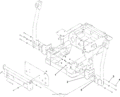 BAGGER MOUNTING ASSEMBLY FOR Z597 DIESEL FRAME