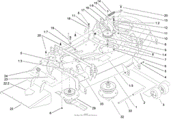 DECK AND SPINDLE ASSEMBLY