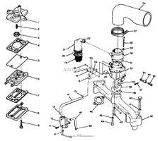 ENGINE, ONAN MODEL NO. B48G-GA020 TYPE NO. 4051C FUEL SYSTEM