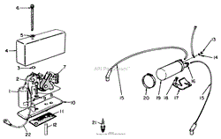 ENGINE, ONAN MODEL NO. B48G-GA020 TYPE NO. 4051C IGNITION SYSTEM