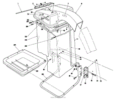 GRASS COLLECTION SYSTEM MODEL NO. 30557 (FOR CUTTING UNIT MODEL 305(3)