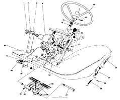 PEDALS AND STEERING WHEEL ASSEMBLY