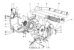 BACK PACK AND BLOWER HOUSING ASSEMBLY