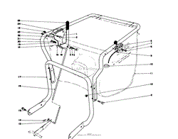 CONTROLS AND HANDLE ASSEMBLY (MODEL 62912)