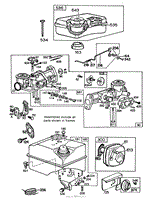 ENGINE BRIGGS &amp; STRATTON MODEL NO. 130202-1640-01(2)