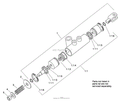 HYDRAULIC CYLINDER ASSEMBLY NO. 104-6094