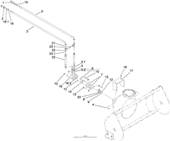 HYDRAULIC HOSE AND MOTOR ASSEMBLY