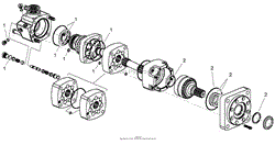 HIGH SPEED HYDRAULIC MOTOR ASSEMBLY NO. 104-5701