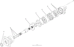 HIGH TORQUE HYDRAULIC MOTOR ASSEMBLY NO. 107-9350